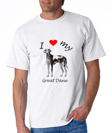 Dogs - Great Dane Picture on a Mens Shirt